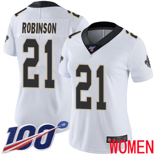 New Orleans Saints Limited White Women Patrick Robinson Road Jersey NFL Football #21 100th Season Vapor Untouchable Jersey->youth nfl jersey->Youth Jersey